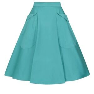 Collectif Teal Veronica Skirt